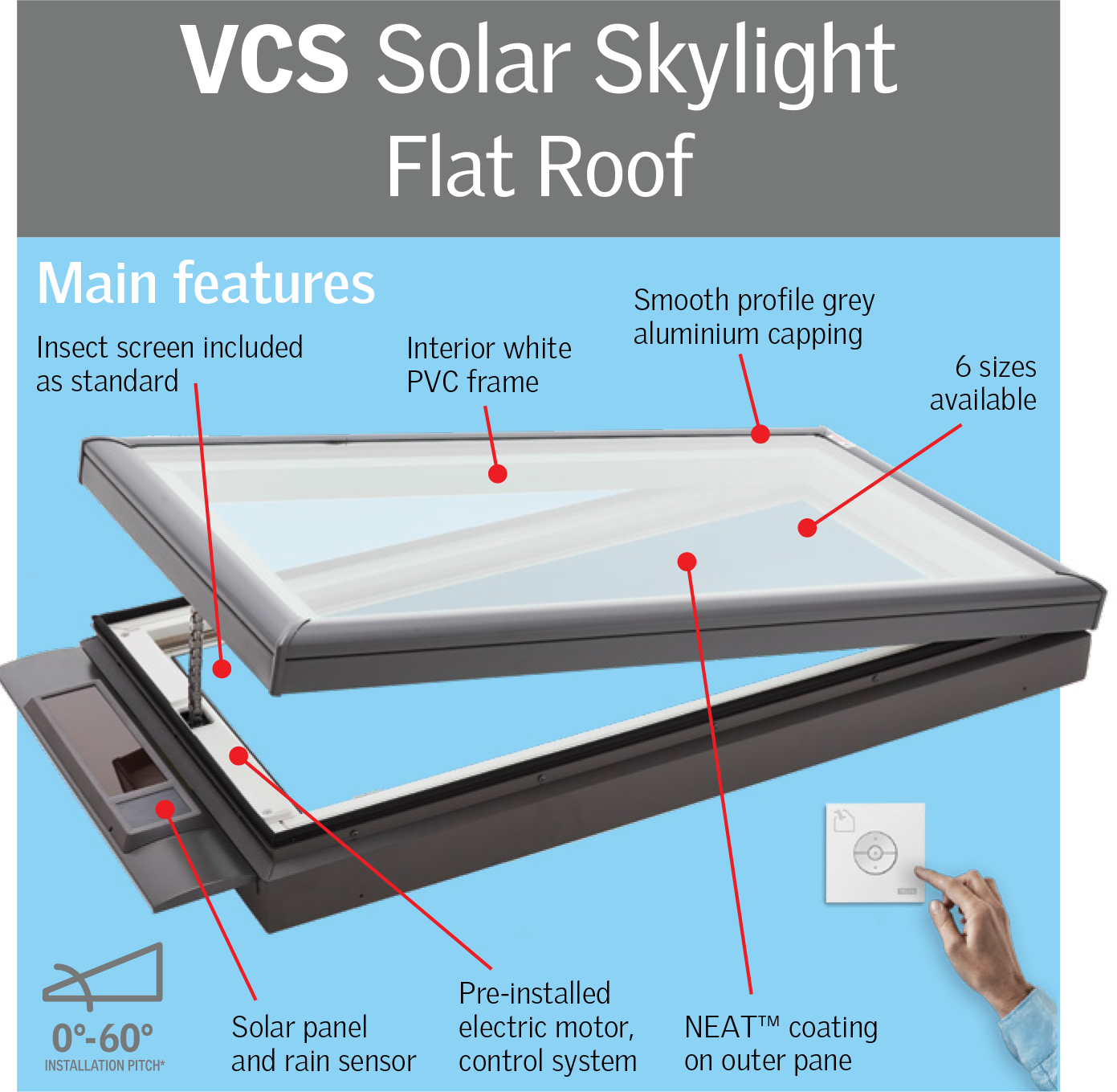 VCS-Solar-Skylight-Flat-Roof