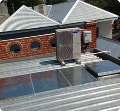 Commercial roof access hatch installation